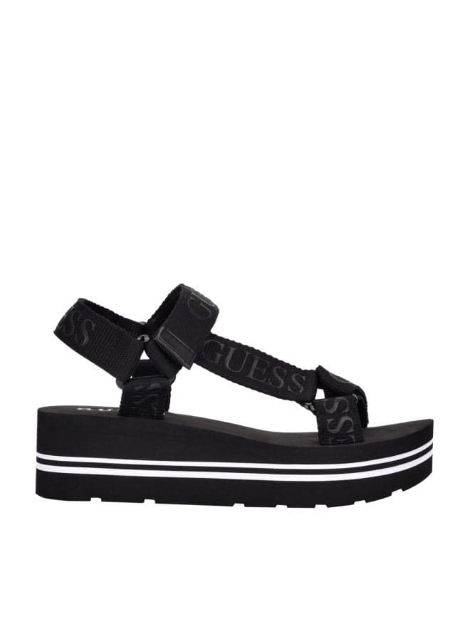 Guess Women's Avin Sandal, Black, 7.5