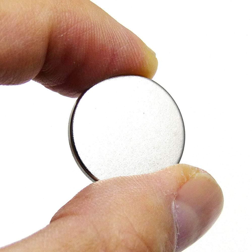 Techmahoday 5Pieces of 20mm x 3mm Disc Shape Chrome Finish Self Sticking Round Felt Pads Floor Protector Furniture Pad Noise Insulation Pad