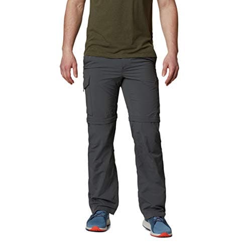 Columbia Mens Silver Ridge Convertible Pant, Grill, 42 x 32