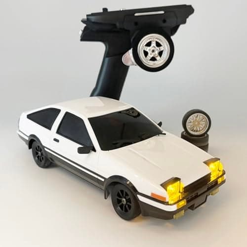 WPLDEWAN LDRC 118 RC Drift Car with Gyro RWD Drift RC Cars Hobby RTR with Drifting and Race Tires for Adult 24 GHz Proportional Throttle Steering ESP Gyroscope Metal Drive Shaft LD1801