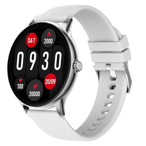 Fire-Boltt Phoenix Pro 35.3mm (1.39 inch) Bluetooth Calling Smart Watch, AI Voice Assistant, Metal Body with 120+ Sports Modes, SpO2, Heart Rate Monitoring. (Silver Grey)