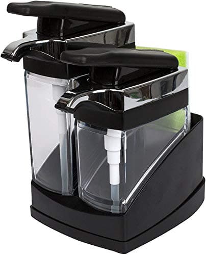 Casabella Sink Sider Duo with Sponge - (Black & Chrome Plating)