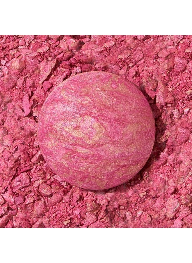 Dermatologist Approved - Baked Blush-n-Brighten Marbleized Blush- Sunlit Rose Creamy Lightweight Satin Finish