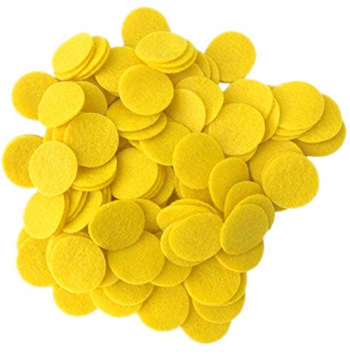 Playfully Ever After Yellow Craft Felt Circles (2 Inch - 44pc)