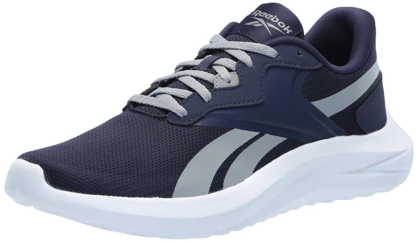 Reebok Men's Energen Lux Sneaker, Vector Navy/White/Grey 3, Men's Size 9.5
