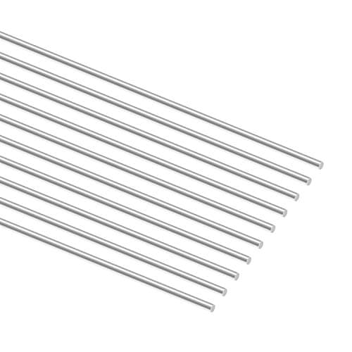 Sutemribor 2mm x 300mm Stainless Steel Model Straight Metal Round Shaft Rod Bars for DIY RC Car RC Helicopter Airplane 10 PCS