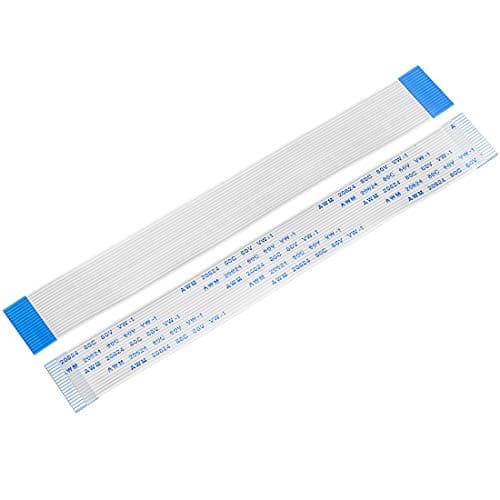 uxcell Flexible Flat Cable,150mm 1mm Pitch 18 Pins FPC FFC Flexible Ribbon Cable for LCD TV DVD Player 20Pcs (A type)