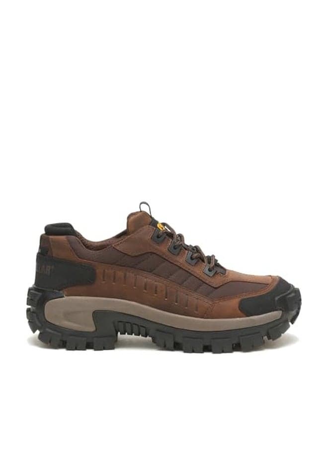CAT Footwear Men's Invader Steel Toe Work Shoe, Dark Brown, 9.5 Wide