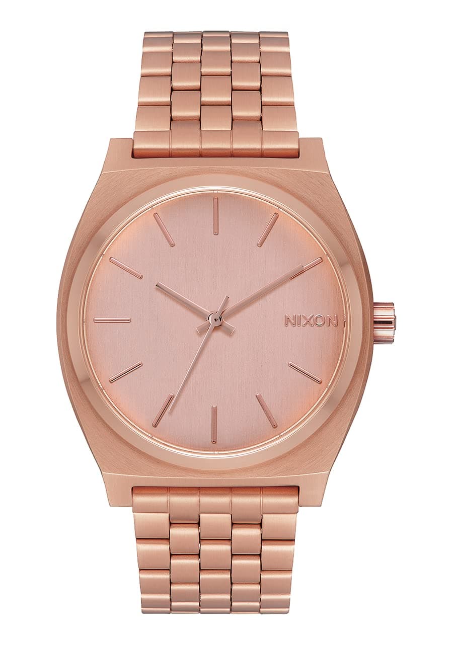 NIXON Time Teller A045-100m Water Resistant Men's Analog Fashion Watch (37mm Watch Face, 19.5mm-18mm Stainless Steel Band)
