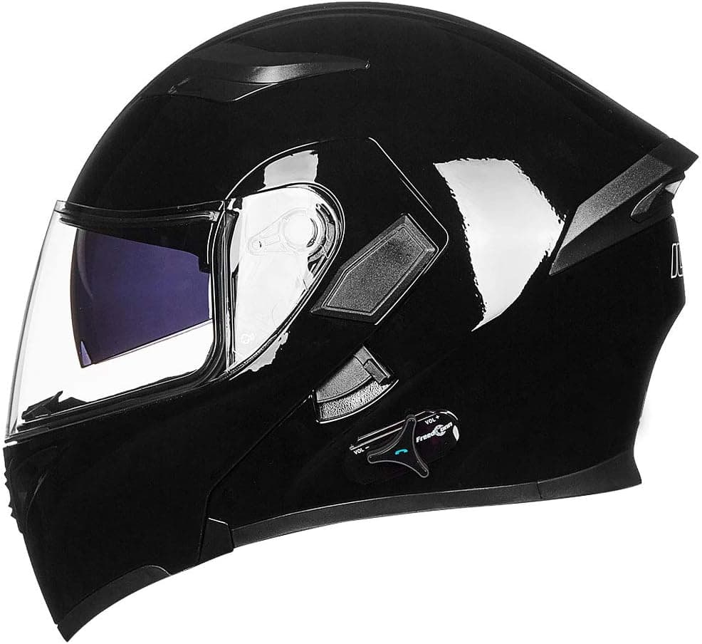 ILM Bluetooth Motorcycle Helmet Modular Flip Up Full Face Dual Visor MP3 Intercom FM Radio DOT Approved 902BT
