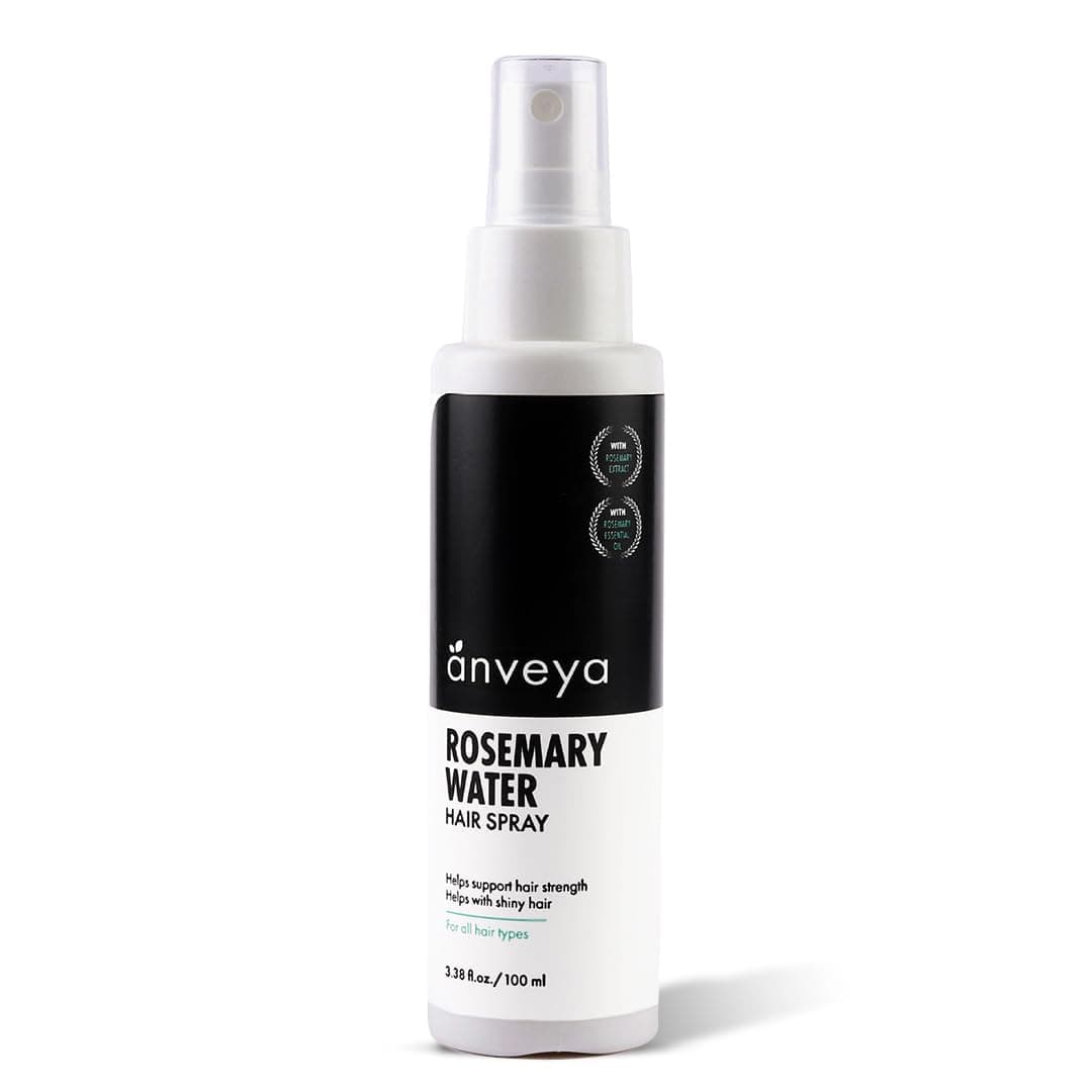 Anveya Rosemary Water Hair Spray Natural Rosemary Extract Rice Water Hyaluronic Acid Rosemary Water Spray for Hair GrowthControl Hair Care Hair Spray to Shine nourish Men Women100ml