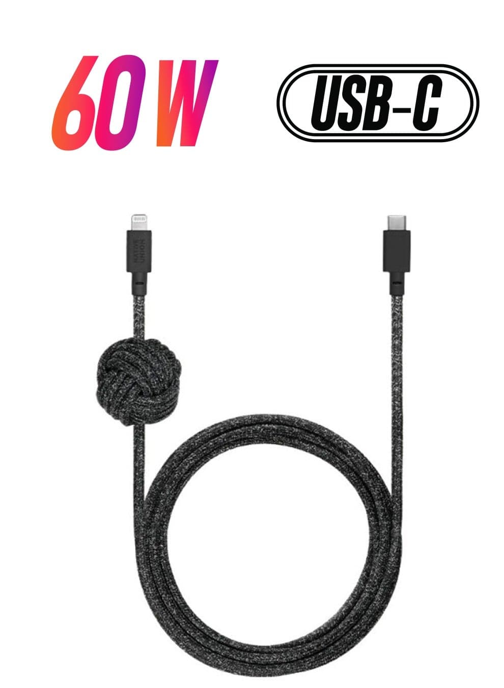 Night 3M Cable - USB C To Lightning Cosmos
