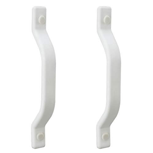 RecPro RV Grab Assist Handle | 9 1/2 Inches | Black or White | Exterior Assist Handle (2 Handles, White)