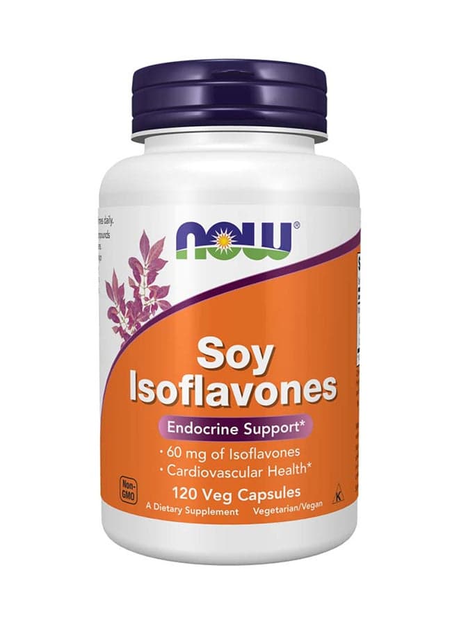 Soy Isoflavones 60 mg Dietary Supplement - 120 Capsules