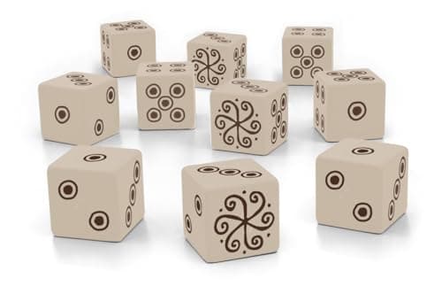 Free League Vaesen Dice Set 10 SixSided Engraved Dice for Nordic Horror Tabletop Roleplaying Game