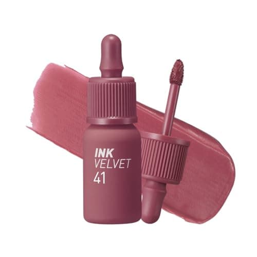 Peripera Ink The Velvet Lip Tint Highly Pigmented Longwear Weightless Lip Tint SmudgeProof Buildable Color for Lips Cheeks KBeauty Makeup Safe for Sensitive Lips 041 COOL OFF ROSY