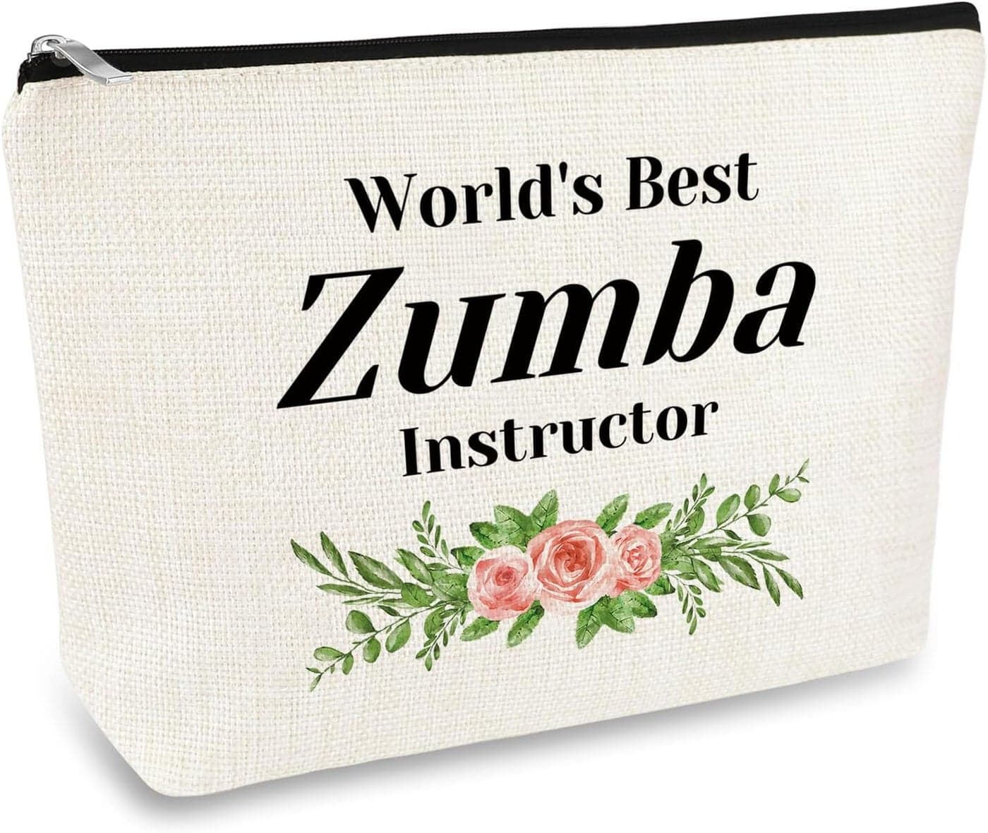 Zumba Instructor Gifts Zumba Gift for Women Makeup Bag Zumba Teacher Appreciation Gift Zumba Dance Fitness Gift Thank You Gift for Zumba Teacher Coach Instructor Cosmetic Bag Travel Toiletry Bag