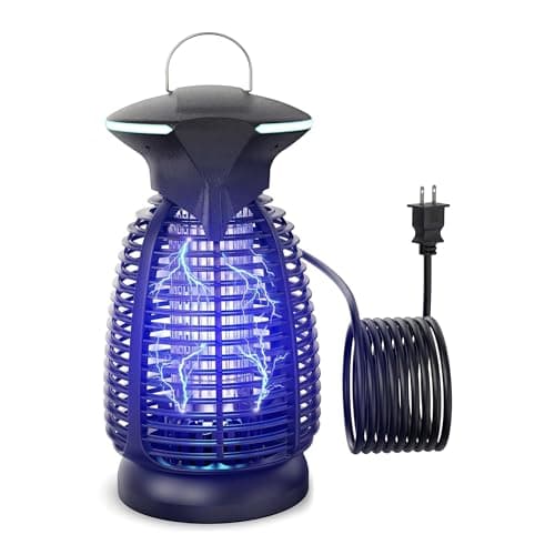 Dovima Electric Bug Zapper Outdoor - 4200V High Voltage Insect Killer Waterproof LED Light for Mosquito Fly Patio Porch Garage Backyard Home Indoor