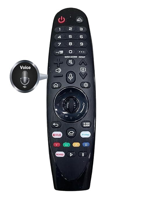 Orignal Voice Magic Rem-ote Replacement Remote Compatible for Orignal for LG-Magic-Remote, for Magic Remote MR20GA,Compatible for LG LED OLED 4K UHD Smart TV Pointer and Voice Netflix, Prime Video