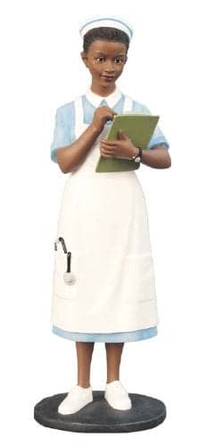 Ebony Treasures Professional Black Nurse Traditional Style Collectible Figurine 85 H