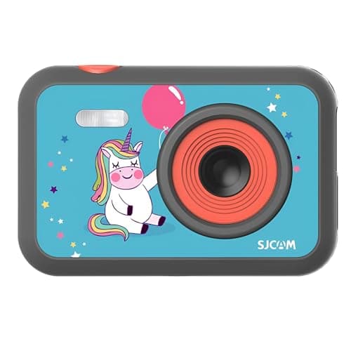 SJCAM FunCam 2" LCD HD Digital Action Camera | Full HD 1080P | for Video Recording, Photo Shooting, Timelapse Video | Cartoon Print with in-Built Games for Children & Adult Kids (FunCam Unicorn)