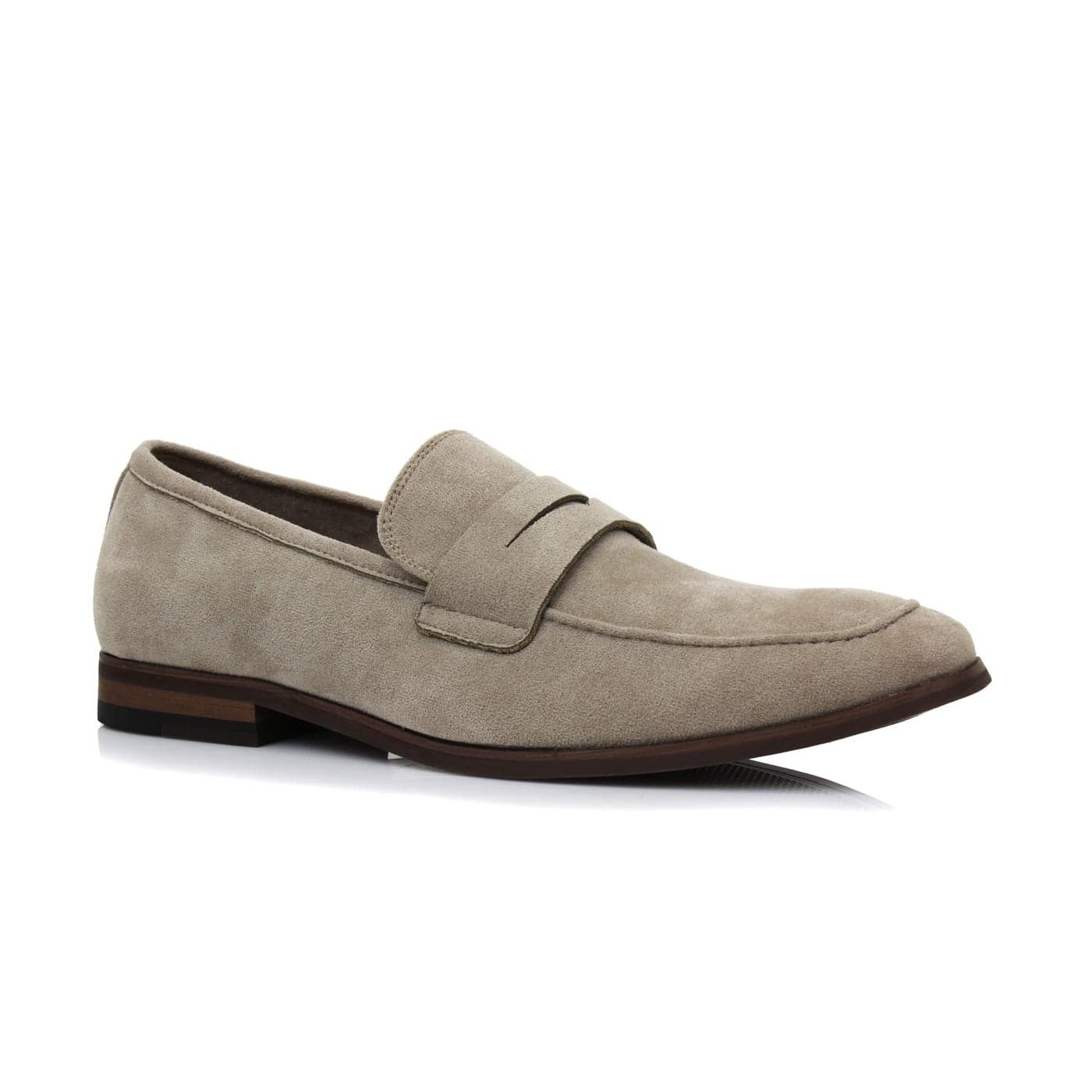 Ferro Aldo Dylan MFA19671 Classic MocToe Penny Loafers for Men Beige Suede 85