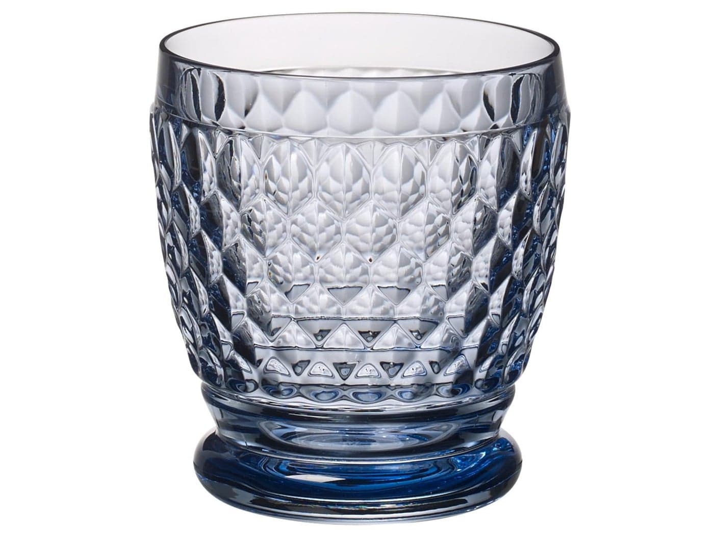Villeroy Boch Boston Colored Collection WaterCocktail Tumbler Crystal Glass Made in Germany 11 oz Capacity Blue