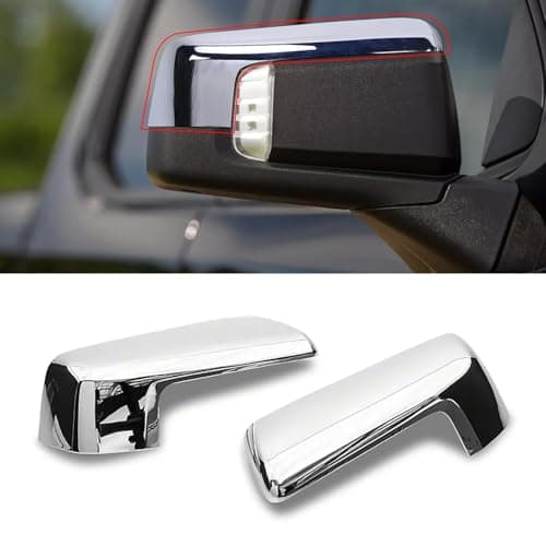 Moonlinks Compatible with 20192025 Chevy Silverado 1500 GMC Sierra 1500 Side Mirror CoverChrome Plating LH RH Side Door Exterior Rearview Mirror Cap Trim for Silverado 15001 Pair