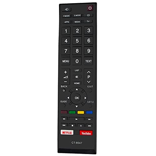 Allimity CT-8547 Remote Replacement for Toshiba LED TV 43U5965 50U5965 55U5965 43U5865 65U5965 50U5865 55U5865 65U5865 32L5865 43L5865 49L5865 43U5069 50U5069 55U5069 58U5069 65U5069 49L5865EV