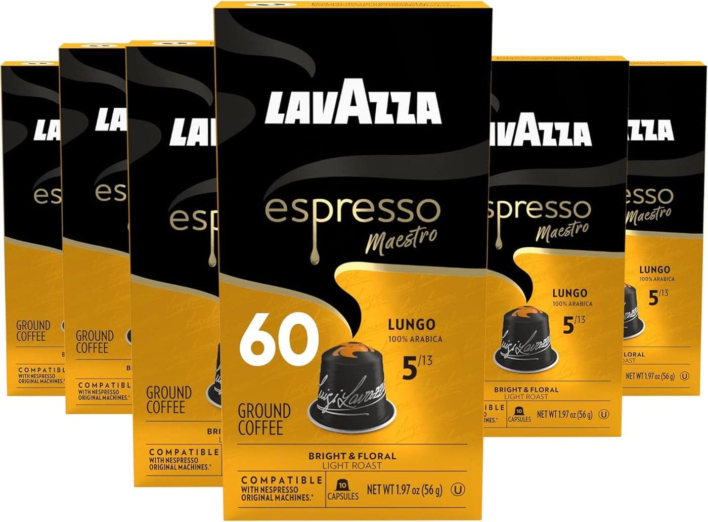 Lavazza Leggero Lungo Medium Roast Coffee Capsules