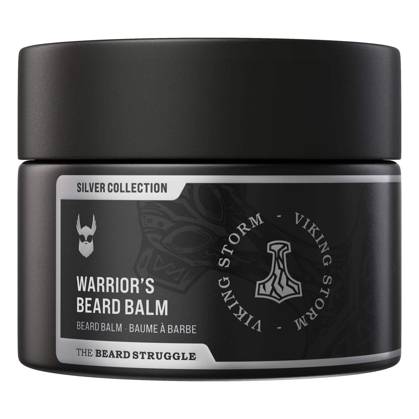 The Beard Struggle Warriors Beard Balm Silver Collection Viking Storm NonGreasy LowHold Formula Luxurious CologneGrade Fragrances 100 Natural Ingredients 50g 176 US oz