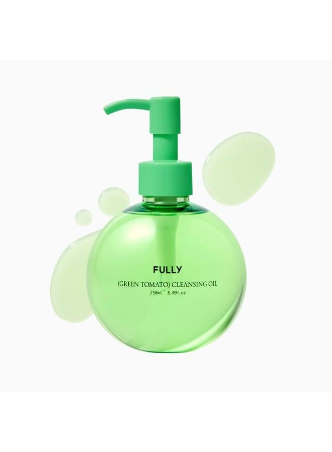 Green Tomato Pore Cleansing Oil, Daily Oil Cleanser with BHA & Green Tomato for Makeup Removal, Sebum Control, Blackhead Removal for Sensitive Skin, Vegan Korean Skincare, 250ml