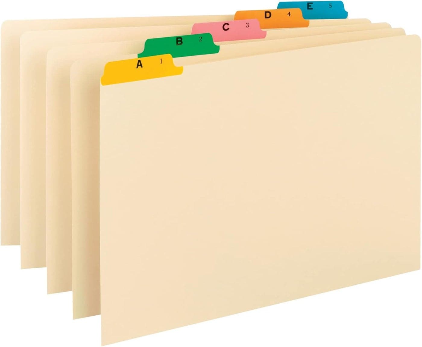 Smead 52180 Recycled Top Tab File Guides Alpha 15 Tab ManilaColor Legal Set of 25