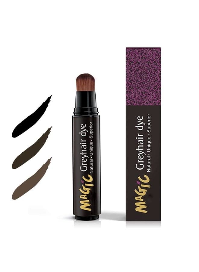 Root Touch Up Semi-permanent Root Hair Coloring,Hair Dye Pen for Roots, Haircolor Touch-Up Stick to Cover Gray Hair Root(Black)
