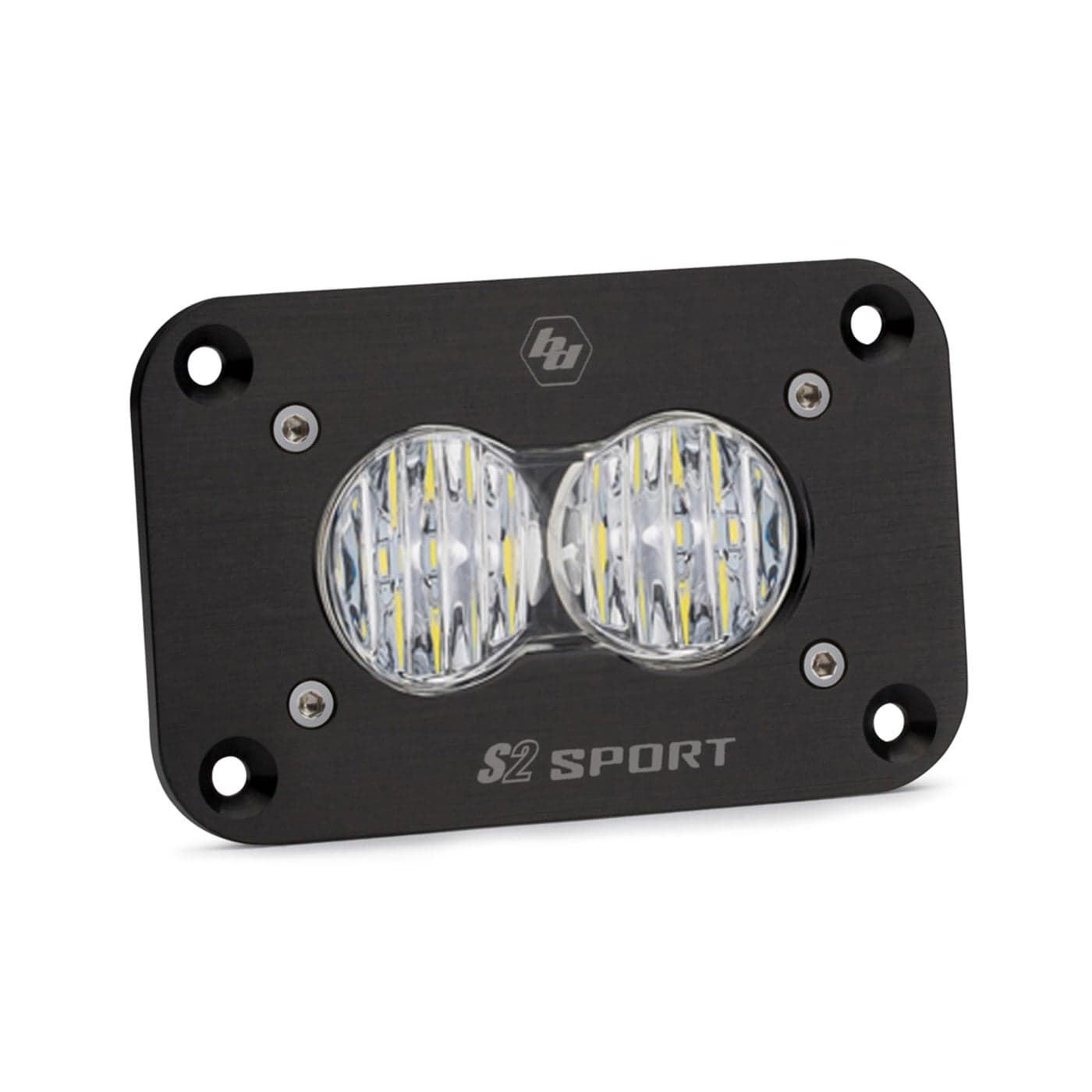 Baja Designs S2 Sport Black Flush Mount LED Light Pod Wide Cornering Clear