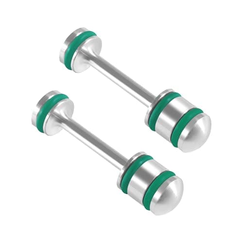 2Pack Oil Diverter Barbell 6061T6 Aluminum Alloy for GM Gen III IV LS Engines Fits LS1 LS2 LS3 LS6 LQ4 LQ9 L92 L99 48L 53L 57L 60L 62L Billet Rear Galley Plug Performance Upgrade