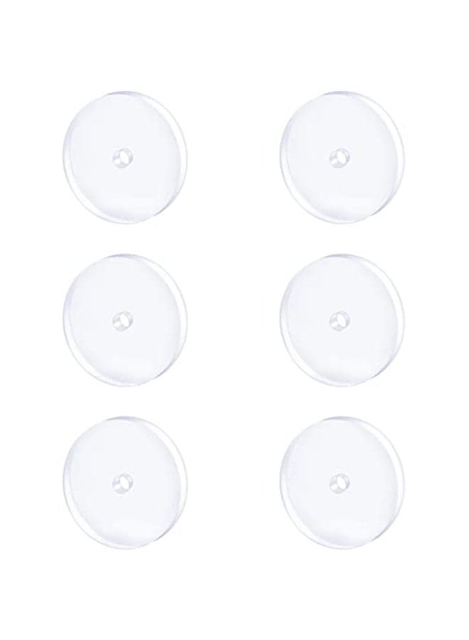 MODRSA Clear Disc Pads no Pull Plastic Piercing Disc for Piercing Bump Silicone Discs Silicone Piercing Disc Stabilize Earrings 16 Gauge