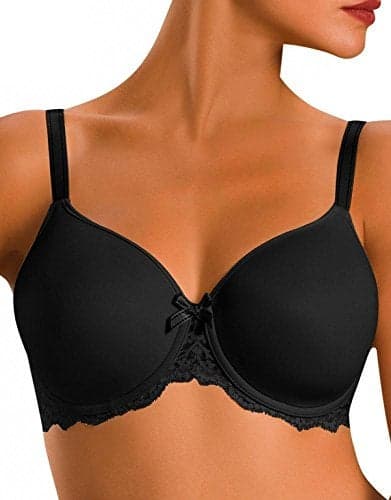 Chantelle Womens Rive Gauche Full Coverage Smooth Bra Black 36B