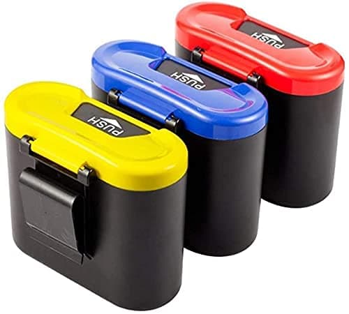 Ritmo Car Trash Bin Can Car Organizer Car Dustbin Can with Clip Auto Trash Bin Accessories for Garbage Bag Lid Automatic Rubbish Organizer Storage