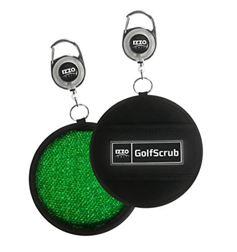 IZZO Golf Club Scrub and Golf Ball Cleaner, Black/Green