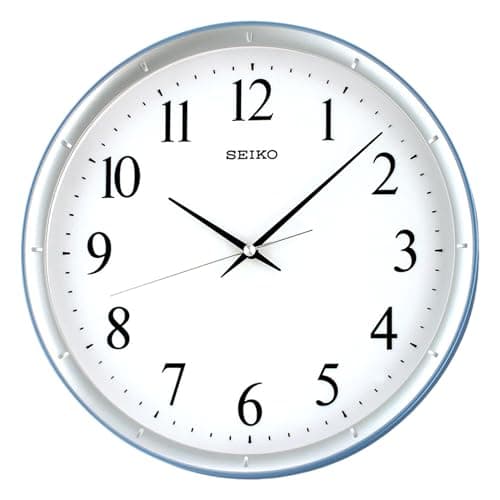 Seiko Wall Clock (31.1 cm x 31.1 cm x 4.4 cm, White, QXA378LN)