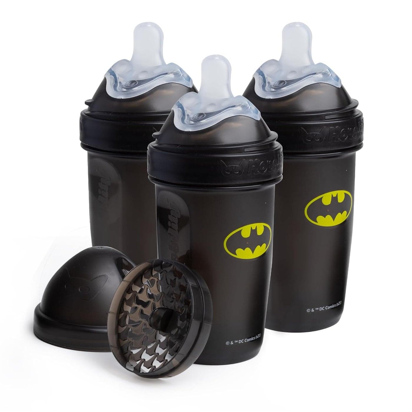 Batman DC Comics Herobility Double AntiColic Baby Bottles 85 fl oz240ml 3Pack