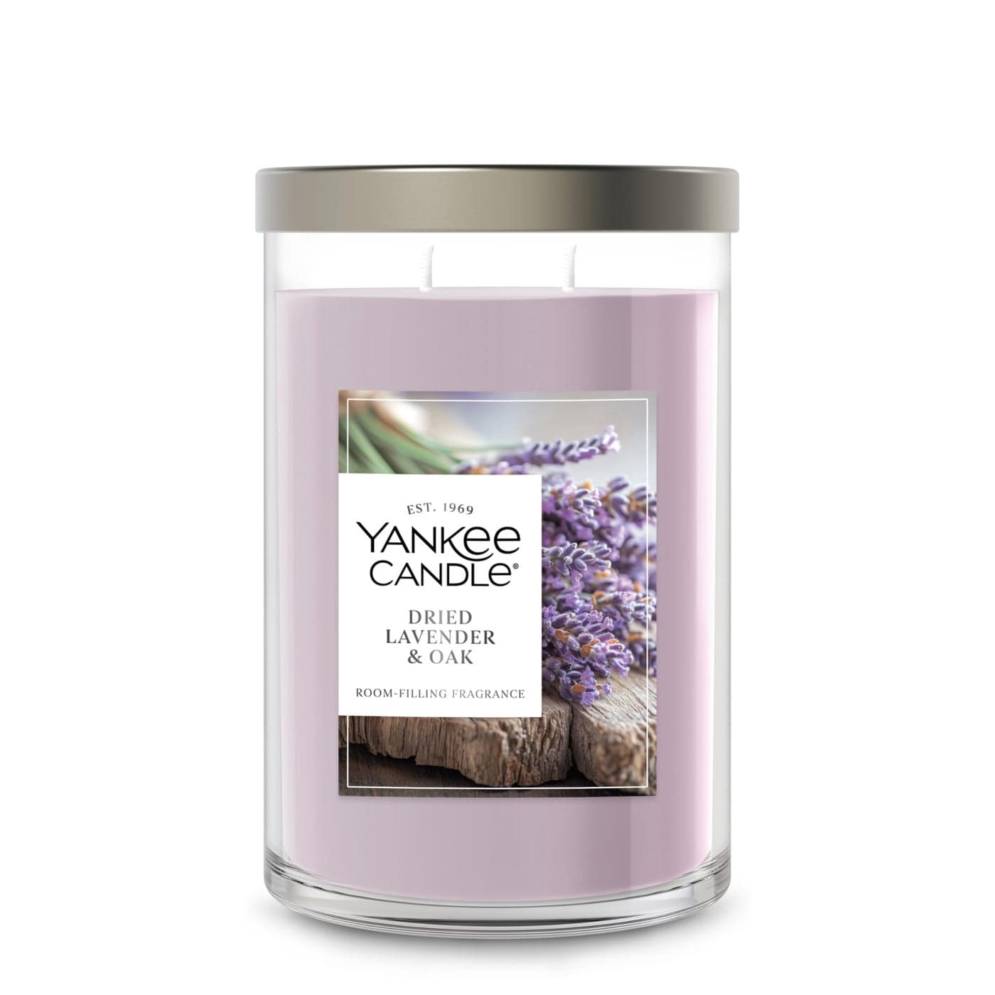 Yankee Candle Dried Lavender Oak Scented Signature 20oz Large Tumbler 2Wick Candle Over 60 Hours of Burn Time Ideal for Home use Outdoor Events and Gifts