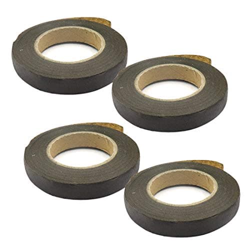 TREELY 4Pcs Floral Tape Stem Wrap, 1/2 Inch x 30 Yards, Brown