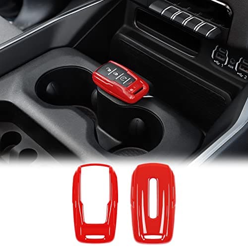 SQQP ABS Key Fob Cover for 20182023 Dodge RAM 1500 2500 3500 Key Fob Shell Protector Shell Keyless Remote Control Smart Key HolderRed
