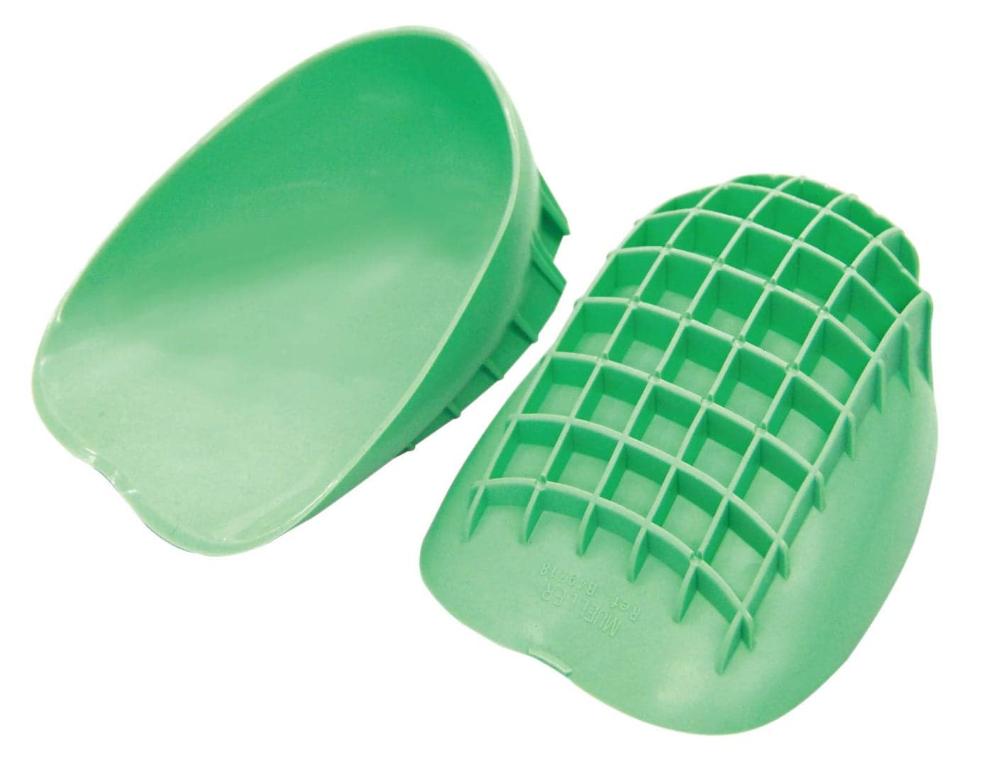 MUELLER Sports Medicine Pro Heel Cups, Foot Pain Relief Support for Men and Women, High Impact Sports, Ideal for Shin Splints, Heel Spurs, Plantar Fasciitis, 1 Pair, Green, Large
