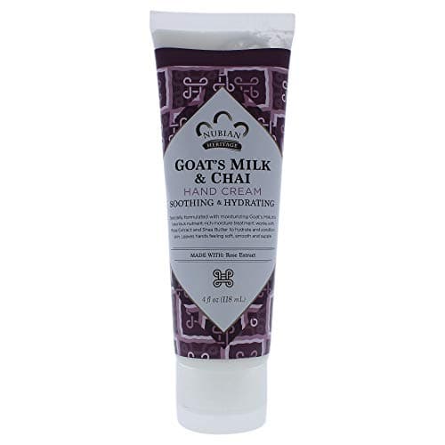 Nubian Heritage Hand Cream Goat Milk and Chai 4 Ounce