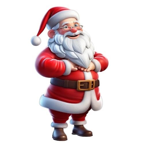 Deep Print Mart Santa Claus Fridge Magnet - Christmas Gift, Christmas Decor Size 3 X 4 inch (Multi 01)