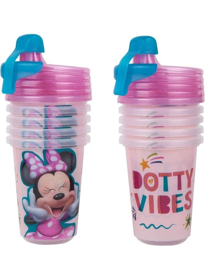 The First Years Minnie Mouse 10oz Spill-Resistant Training & Transition Sippy Cups 10-Pack for Toddlers