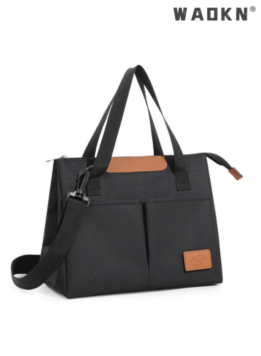 Stylish Large Capacity Insulated Lunch Bag, Multi-Functional Thermal Food Carrier for Work, Picnics, and Travel - Durable Design to Keep Meals Fresh and Tasty, with Spacious Interior